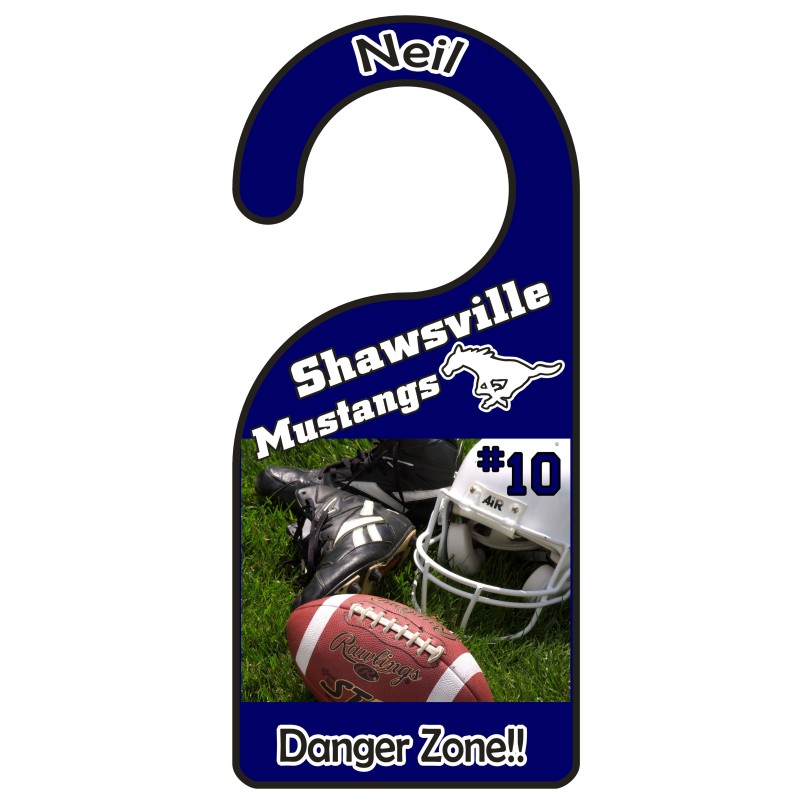Football Door Hanger Door Hangers Personalized Gifts