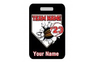 Baseball Bag Tag - Design 5 - Breakout Baseball