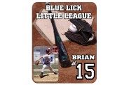 Baseball Mouse Pad - Design 3 - Bat and Glove