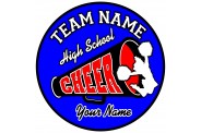 Cheer Magnet  - Design 2 - Megaphone Center Image