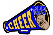 Cheer Megaphone Magnet  - Design 4 - Cheer Image