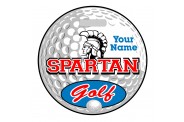Golf Bag Tag - Design 4 - Golf Ball - Round
