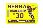 Lacrosse Bag Tag - Design 1 - Lacrosse Player