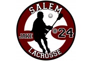 Lacrosse Magnet  - Design 4 - Player Image - Male