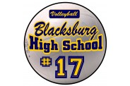 Volleyball Magnet  - Design 2 - White Volleyball