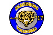 Volleyball Magnet  - Design 3 - Small White Center Image