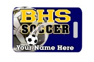 Soccer Bag Tag - Design 1 - Color Soccer Image