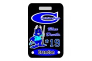 Softball Bag Tag - Design 4 - Mascot Image - Vertical