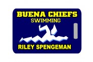 Swim Bag Tag - Design 1 - Swimmer Image