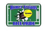 Tennis Bag Tag - Design 2 - Tennis Court