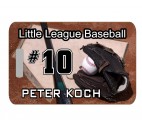 Baseball Bag Tag - Design 1