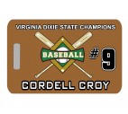 Baseball Bag Tag - Design 3