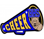 Cheer Megaphone Magnet - Design 4