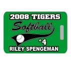 Softball Bag Tag - Design 6